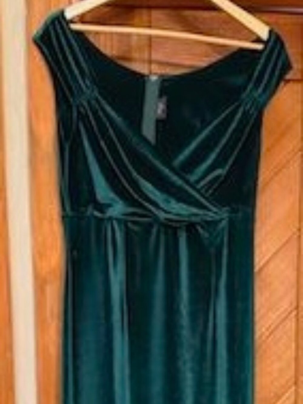 Steady Clothing Green Velvet Dress